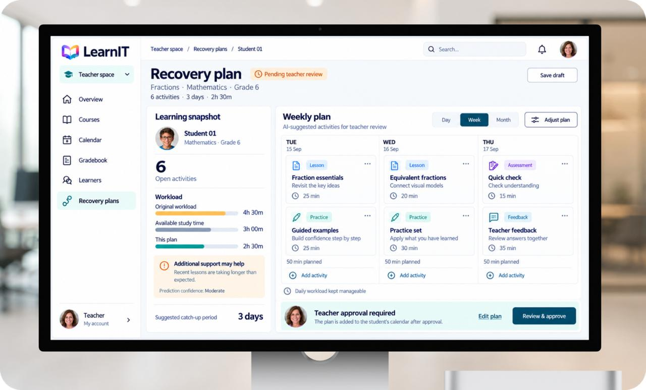 AI-Native Learning Management System product preview